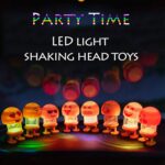 Emoji Shake Car Dashboard Doll Dance for Car interior Decoration With LED Light - Closeup Embroidery by Nari Haat, In...