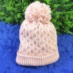Soft Winter Cap, Woolen Inside Fur Beanie Cap (1 Pc / Mix Design & Color) - Front View by Nari Haat, Indian ethnic we...