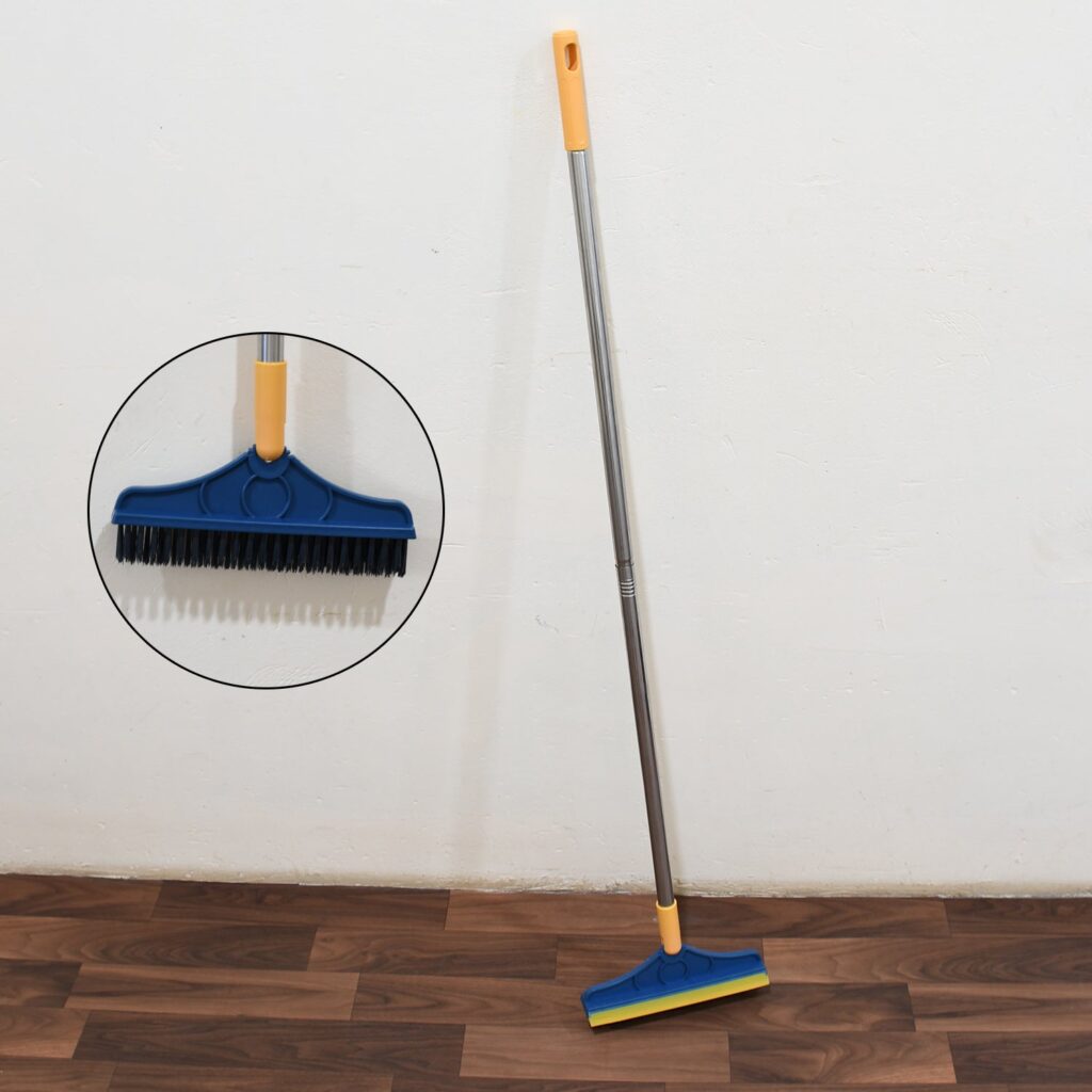 Long Handle Floor Cleaning Brush with Wiper