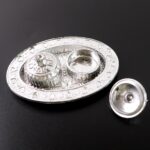 Oval Shape Special Puja Thali (1 Pc / Mix Design) - Back View by Nari Haat, Indian ethnic wear, women clothing, desig...