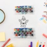 Paint by Number Kits 2 Set 24 Number Color, 6 paint brushes (2 Set) - Closeup Embroidery by Nari Haat, Indian ethnic ...