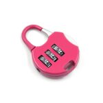3-Digit Travel Combination Lock of Zinc Alloy, Small Safe Combination Padlock Resettable Number Lock Small Colorful C...