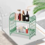 2Layer Foldable Plastic Small Storage Shelf / Rack (1 Pc / Mix Color) - Full Detail by Nari Haat, Indian ethnic wear,...