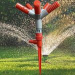 Garden Sprinkler 360° Rotating Adjustable Round 5 Arm Lawn Water Sprinkler - Front View by Nari Haat, Indian ethnic ...