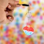 Compact Pop It Keychain – Fun Stress Relief Fidget Toy (1 Pc | Mix Design) - Neckline Detail by Nari Haat, Indian e...