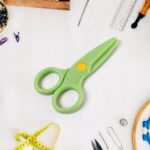 Plastic Safety Scissor, Pre-school Training Scissors (1 Pc) - Back View by Nari Haat, Indian ethnic wear, women cloth...