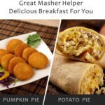 Apex L-Handle Stainless Steel Potato Masher Ergonomic Grip (1 Pc) - Neckline Detail by Nari Haat, Indian ethnic wear,...