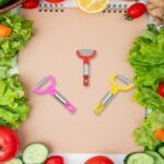 Fruit Peeler Vegetable Peel Removal Tool (12 Pc Set) - Sleeve Design by Nari Haat, Indian ethnic wear, women clothing...