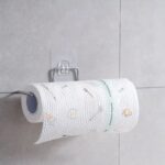 Stainless Steel Adhesive Paper Roll Holder Tissue (1 pc) - Closeup Embroidery by Nari Haat, Indian ethnic wear, women...