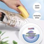 Shoe Cleaning Cream – Stain Remover for Sneakers, White Rubber Sole & Polish (260g) - Back View by Nari Haat, India...