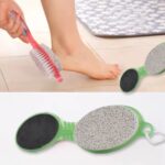 5 In 1 Pedicure Tool Pedicure Brush For Feet Foot Scrubber Foot File With Nail Cutter - Back View by Nari Haat, India...