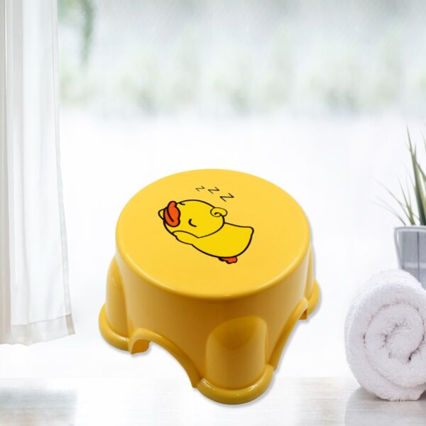 Small Portable Plastic Strong Stool for  living room, bathroom stool (MOQ :- 120) - Front View by Nari Haat, Indian e...