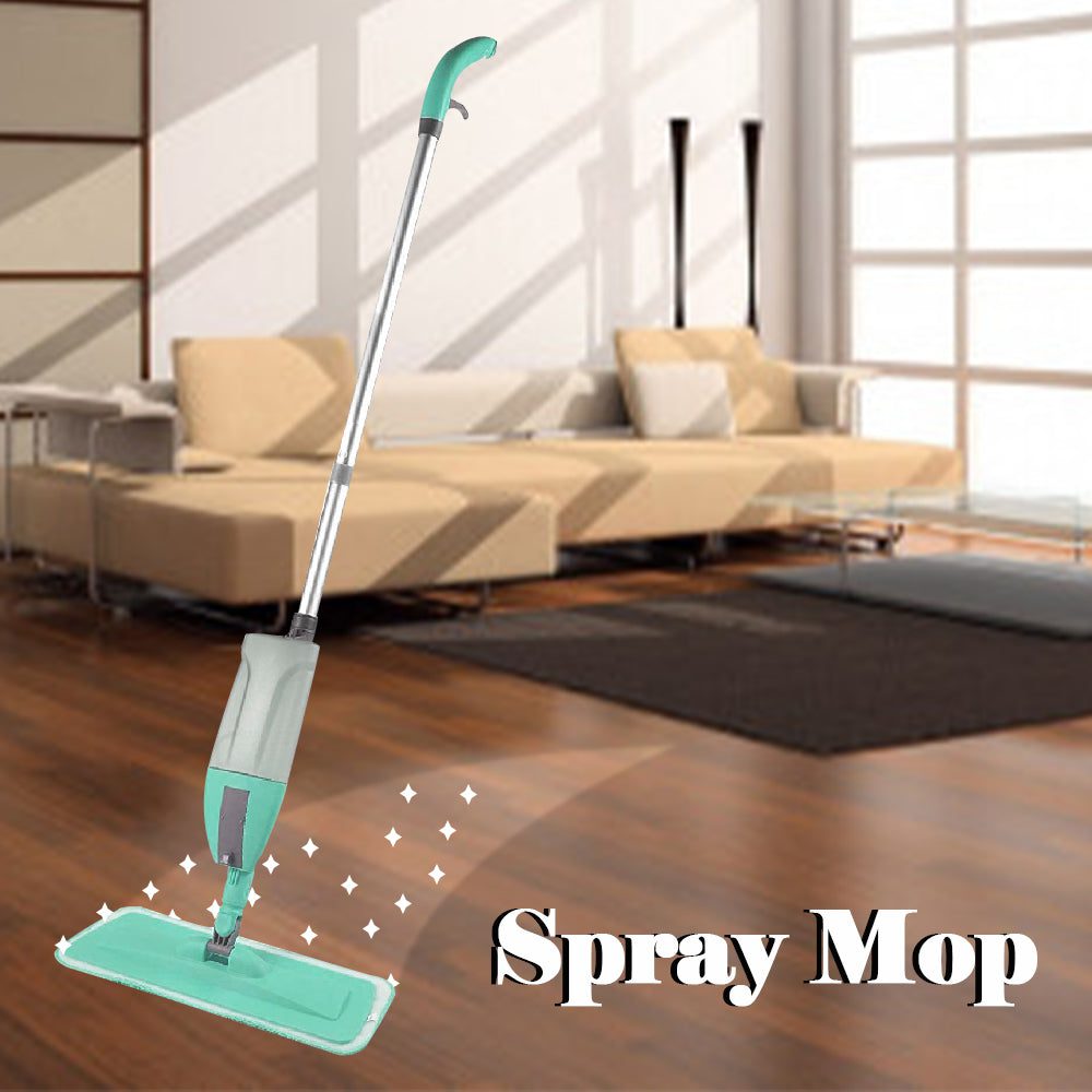 360 degree healthy spray mop with removable washable cleaning pad