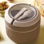 Cresta Food Insulated Airtight Leak-Proof Lunch Box with Spoon - Sleeve Design by Nari Haat, Indian ethnic wear, wome...