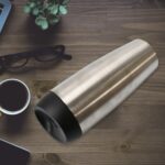 Stainless Steel Coffee Travel Mug for Hot & Cold Drinks (850 ML) - Neckline Detail by Nari Haat, Indian ethnic wear, ...