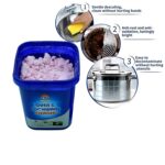 Universal Oven & Cookware Cleaner Powder – Stainless Steel, Pot Stain & Rust Remover - Closeup Embroidery by Nari H...