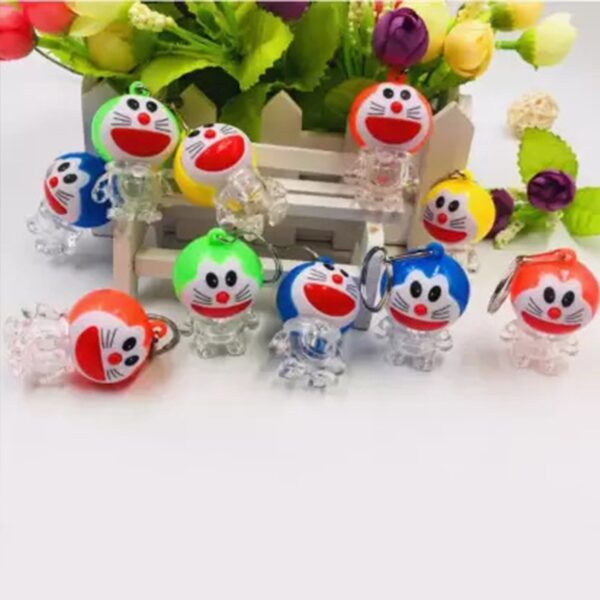 Doremon lightning keychain, 2 colored lightning keychain (1 pc) - Front View by Nari Haat, Indian ethnic wear, women ...