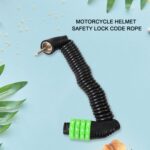 Spiral Cable Lock | 4-Digit Combination Code | Bicycle Security Lock (1 Pc) - Back View by Nari Haat, Indian ethnic w...