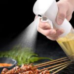 Glass Oil Spray Bottle - Versatile Kitchen Gadgets (250 ML Approx / With White Box) - Sleeve Design by Nari Haat, Ind...