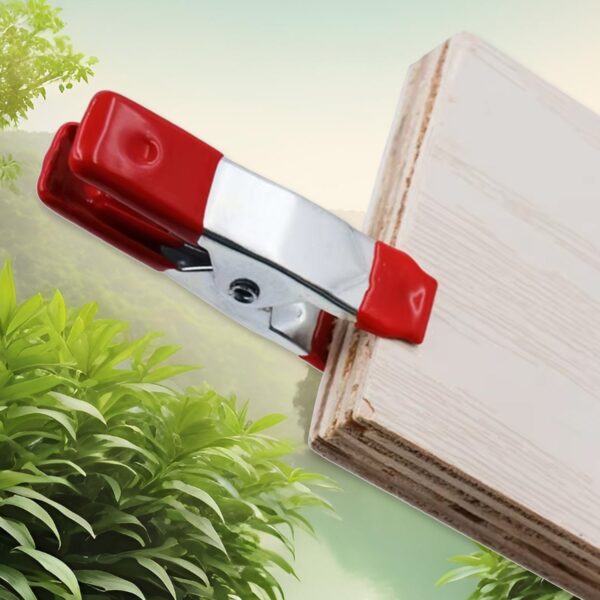 2 Inch Heavy Duty Spring Metal Spring Clamps (6 Pcs Set) - Front View by Nari Haat, Indian ethnic wear, women clothin...