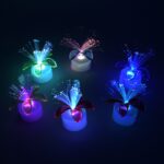 Fiber Optic Light – Mini Color Change LED Table Centerpieces for Diwali (Pack of 6) - Front View by Nari Haat, Indi...