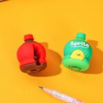2-in-1 3D Cold Drink Bottle Shape Rubber Pencil  Set, Boys Girls Gifts (1 Pc ) - Front View by Nari Haat, Indian ethn...