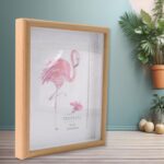 Creative Solid Wooden Photo Frame (Mix Design & Size / 1Pc) - Back View by Nari Haat, Indian ethnic wear, women cloth...