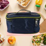 Sumo Lunch Box with Bag – Plastic Lunch Box & Spoon/Fork Set (2 Pc) - Back View by Nari Haat, Indian ethnic wear, w...