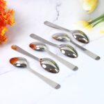 Stainless Steel Table Spoons Set of 6 - Closeup Embroidery by Nari Haat, Indian ethnic wear, women clothing, designer...