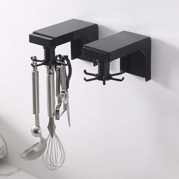 Self Adhesive 360 Degree Rotating Cooking Utensils Holder (1 Pc) - Front View by Nari Haat, Indian ethnic wear, women...