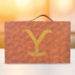 Multi Purpose Use Carrying Leather Case Briefcase (30×20 Cm / 1 Pc / B Grade) - Back View by Nari Haat, Indian ethni...