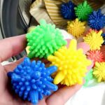 Soft Star Washing Machine, Laundry Dryer Balls Laundry Ball (4 Pcs / Multi Color) - Back View by Nari Haat, Indian et...