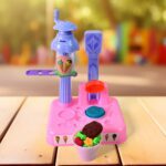 Scoop Play Set, Color Dough for Kids Play Toys, Ice Cream Maker Machine (36 Pcs Set) - Back View by Nari Haat, Indian...