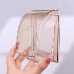 Weatherproof Outlet Cover Outdoor Plug Receptacle Protector for Bathroom Clear (1 pc) - Closeup Embroidery by Nari Ha...