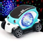 360° Rotating Stunt Car Toy – Bump & Go (1 Pc, Battery Not Included) - Sleeve Design by Nari Haat, Indian ethnic w...