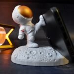 Mobile Holder Astronaut Phone Stand Planet Creative Fun 3D Design (1 Pc / Mix Design) - Closeup Embroidery by Nari Ha...