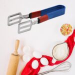 Stainless Steel Multipurpose Utility Tong / Serving Food Tongs  (2 Pcs Set) - Sleeve Design by Nari Haat, Indian ethn...