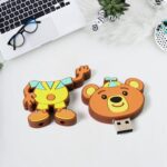 Portable Cartoon Silicone USB Pen Drive (15 GB Baby Rhymes Song / 1 Pc) - Fabric Detail by Nari Haat, Indian ethnic w...