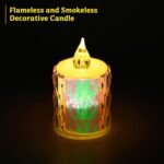 Festive Lighting for Any Occasion: 12 Pack LED Tealight Candles, Diwali - Sleeve Design by Nari Haat, Indian ethnic w...