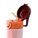 Double Walled Vacuum Insulated Water Bottle | (450 ml Approx / Mix Design / 1 Pc) - Back View by Nari Haat, Indian et...