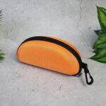 Portable Zipper Eye Glass Sunglasses Hard Case Cover (1 Pc) - Neckline Detail by Nari Haat, Indian ethnic wear, women...