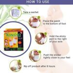 kinoki Cleansing Detox Foot Pads, Ginger & salt Foot Patch -10pcs (Free Size, White) - Neckline Detail by Nari Haat, ...