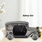 Car Model Clocks, Pen Holder Function ABS Material Alarm Clock Office Desk Bedroom - Back View by Nari Haat, Indian e...