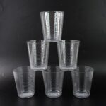 Apex Pyramid Ringo Plastic Glass – 300ml Approx | Durable, Crystal-Clear Tumbler - Back View by Nari Haat, Indian e...