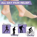 Foot Arch Support for Men & Women | Medial Arch Support for Flat Feet Correction Sleeve with Cushion | Plantar Fascii...