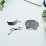 3D LED Night Light Desk Lamp Creative Dream Sleep Bedside Lighting for Bedroom - Closeup Embroidery by Nari Haat, Ind...