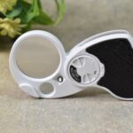 Double-Magnification Led Magnifiers with Light (1 Pc / Small) - Back View by Nari Haat, Indian ethnic wear, women clo...