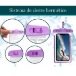 Mobile Waterproof Sealed Transparent Plastic Bag / Pouch Cover for All Mobile Phones - Back View by Nari Haat, Indian...