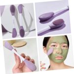 Double-Headed Silicone Mask Brush – Facial Cleansing & Mask Application Tool (1 Pc) - Fabric Detail by Nari Haat, I...