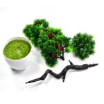 Artificial Potted Plant with Round Pot - Back View by Nari Haat, Indian ethnic wear, women clothing, designer suit